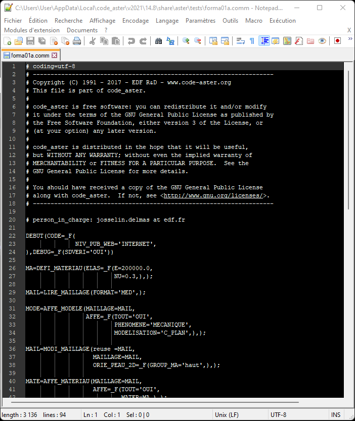 aster_launcher_open – Code_Aster for Windows