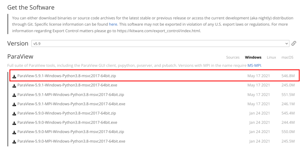 Paraview 5.9 download